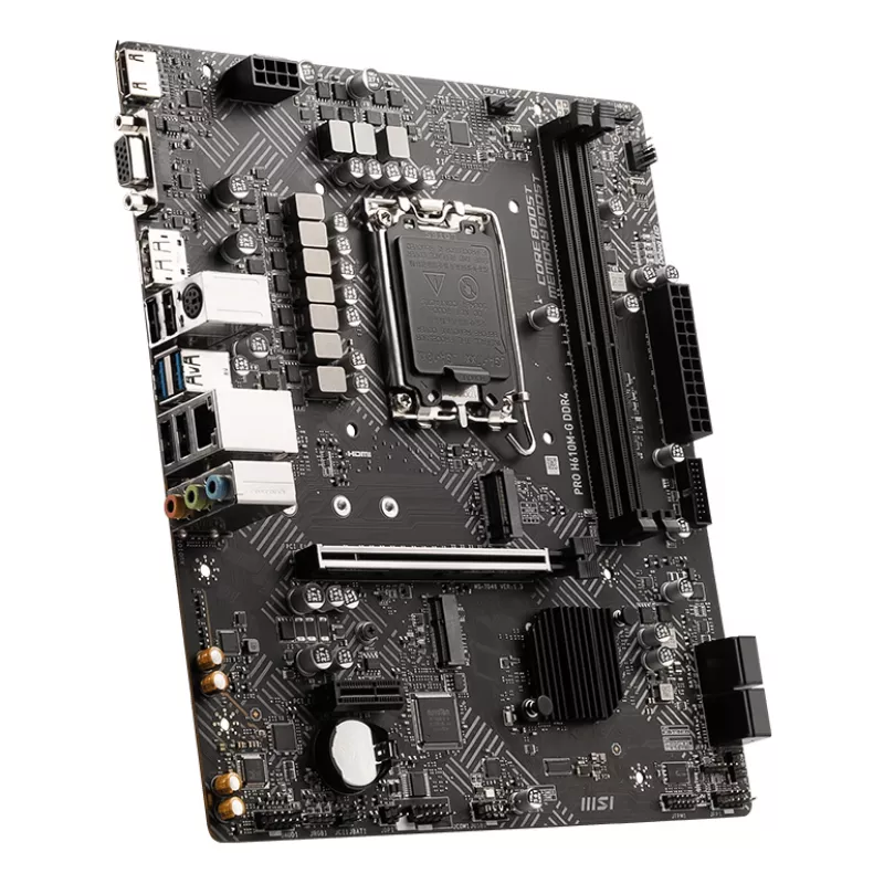 MSI PRO H610M-G DDR4 emaplaat Intel H610 LGA 1700 micro ATX