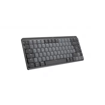 LOGITECH Mx Mechanical Mini Minimalistlik juhtmevaba valgustatud klaviatuur - grafiithall, taktiilne vaikne, QWERTZ, saksa keel