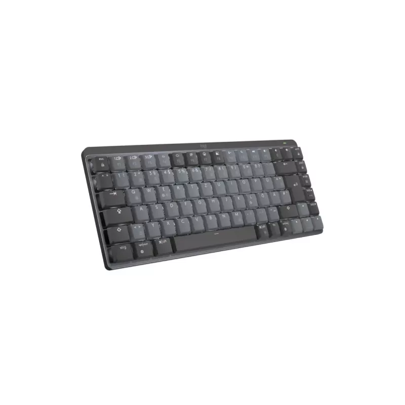 LOGITECH Mx Mechanical Mini Minimalistlik juhtmevaba valgustatud klaviatuur - grafiithall, taktiilne vaikne, QWERTZ, saksa keel