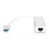 DIGITUS USB 3.0, 3-pordiline HUB ja Gigabit LAN adapter 3xUSB A/F, 1xUSB A/M, 1xRJ45 LAN Toetab Windowsi ja Mac OS-i