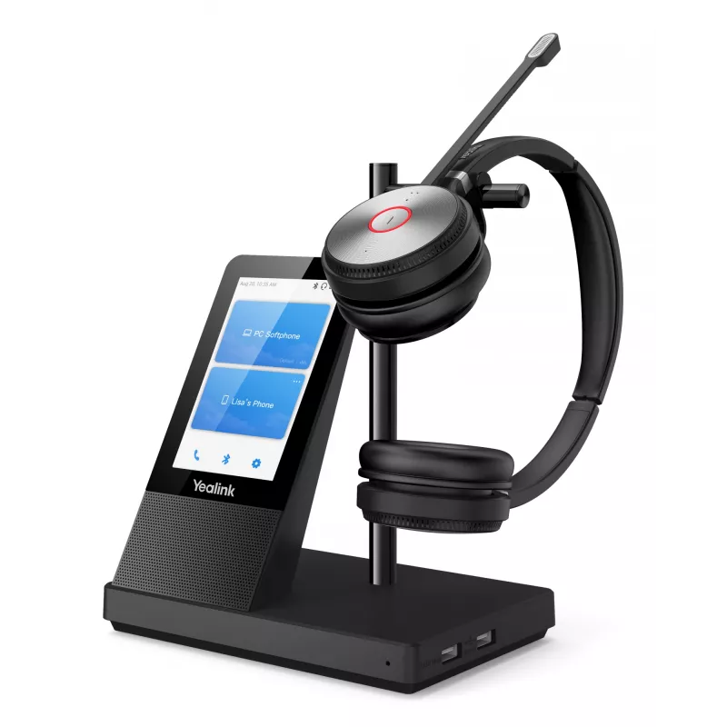 Yealink WH66 Dual UC-DECT juhtmeta peakomplekt, juhtmeta, kontor/kõnekeskus, 20 - 20000 Hz, 127 g, peakomplekt, must