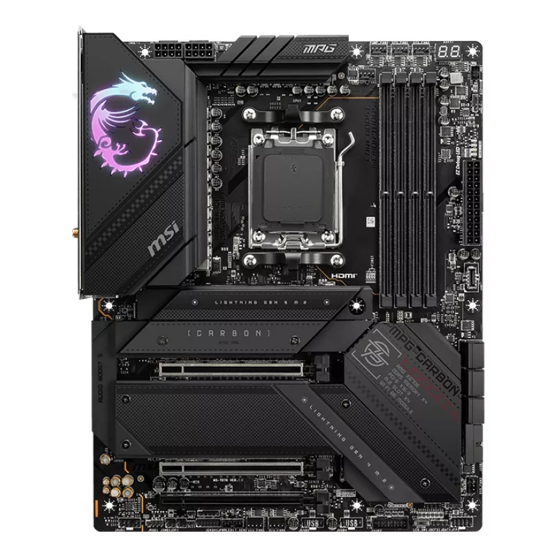 MSI MPG X670E CARBON WIFI emaplaat AMD X670 Socket AM5 ATX