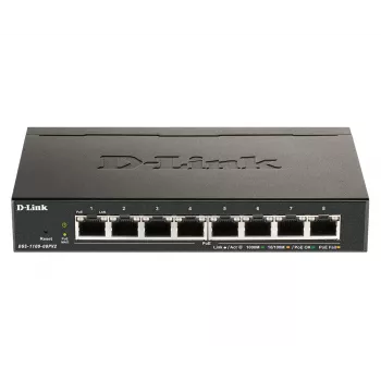 D-Link DGS-1100-08PV2 hallatav L2/L3 Gigabit Ethernet (10/100/1000) Power over Ethernet (PoE) must
