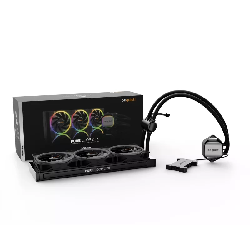 be quiet Pure Loop 2 FX 360mm Protsessor Kõik-ühes vedelikjahuti 12 cm Must 1 tk