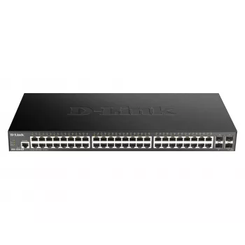 D-Link 48-pordiline Gigabit-nutihallatav kommutaator 4 x 10G SFP+