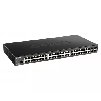 D-Link 48-pordiline Gigabit-nutihallatav kommutaator 4 x 10G SFP+