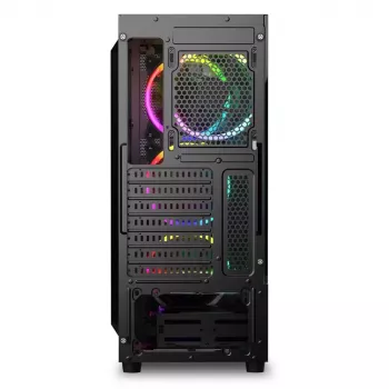 PC-korpus Sharkoon RGB Wave Lauaarvuti Must