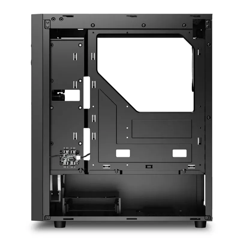 PC-korpus Sharkoon RGB Wave Lauaarvuti Must