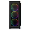 PC-korpus Sharkoon RGB Wave Lauaarvuti Must