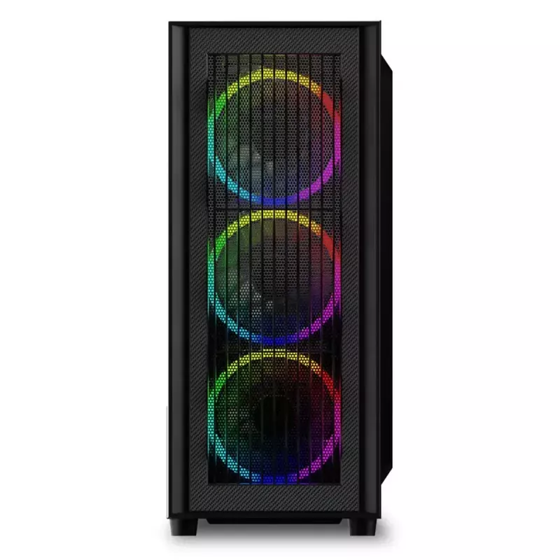 PC-korpus Sharkoon RGB Wave Lauaarvuti Must