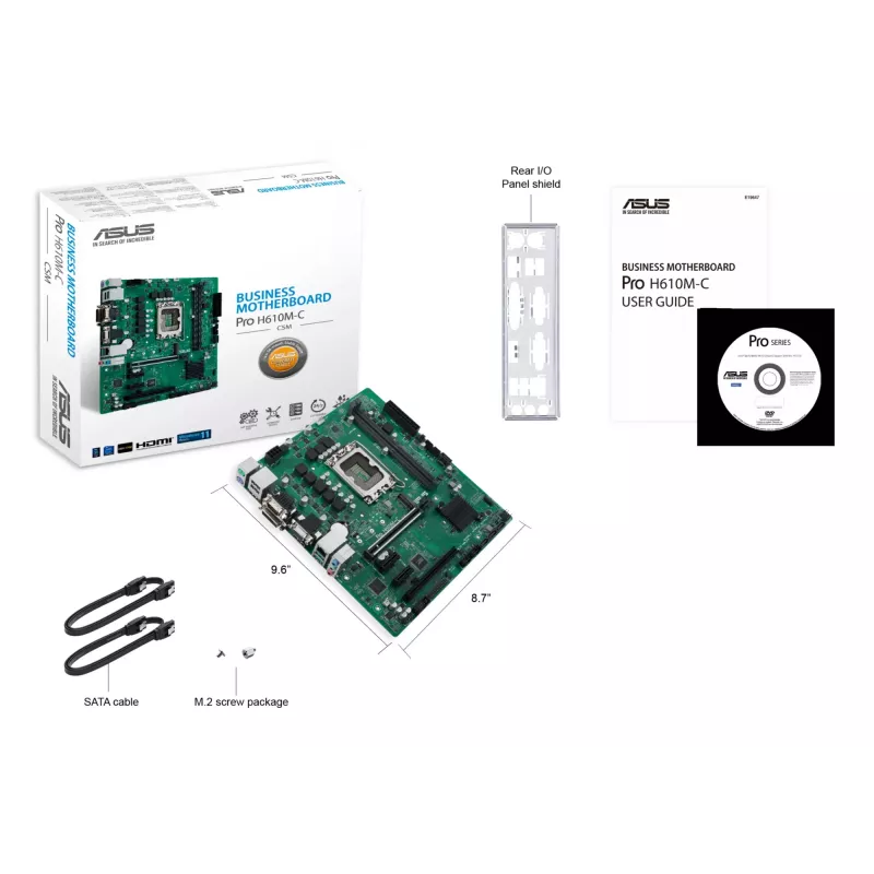 Emaplaat ASUS Pro H610M-C-CSM Intel H610 LGA 1700 micro ATX
