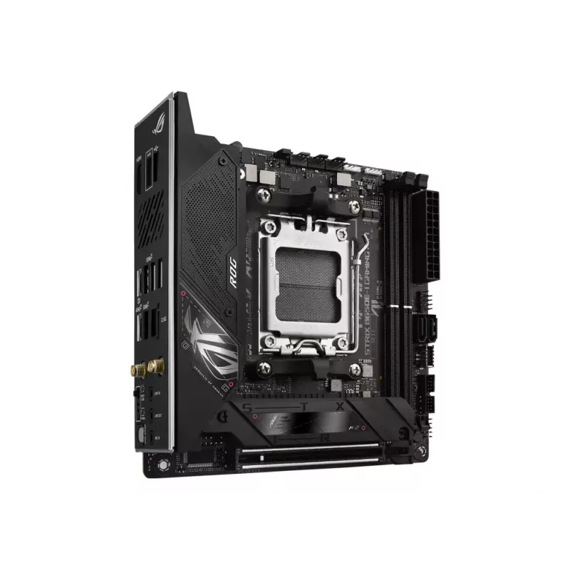 Emaplaat ASUS ROG STRIX B650E-I GAMING WIFI mini ITX — AMD B650, Socket AM5, DDR5, 2x M.2, Wi‑Fi 6E, 2.5Gb LAN