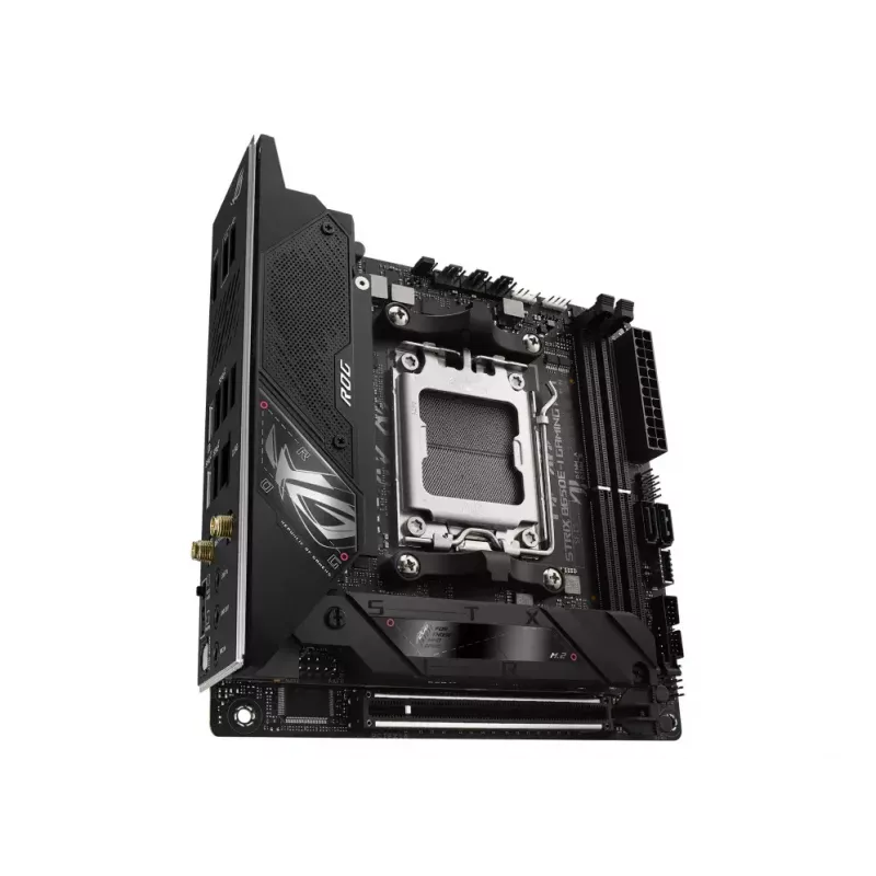 Emaplaat ASUS ROG STRIX B650E-I GAMING WIFI mini ITX — AMD B650, Socket AM5, DDR5, 2x M.2, Wi‑Fi 6E, 2.5Gb LAN