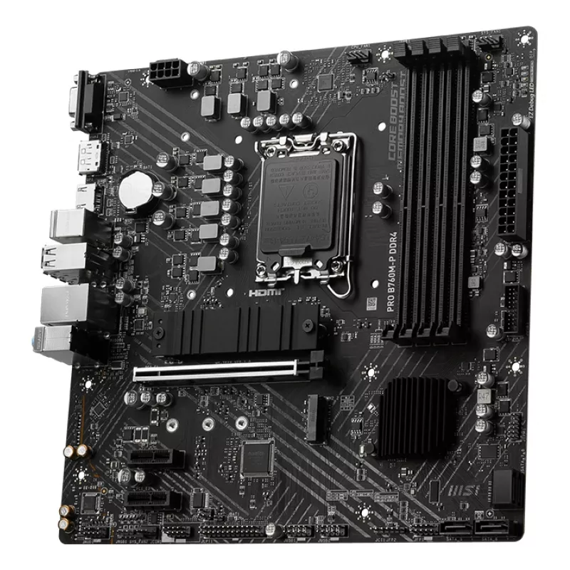 MSI PRO B760M-P DDR4 emaplaat Intel B760 LGA 1700 micro ATX