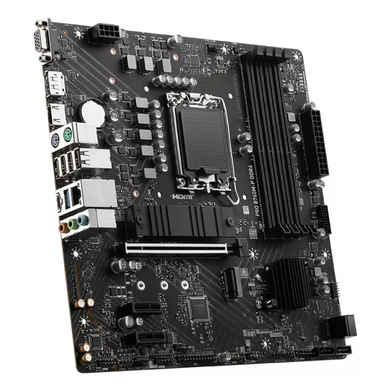 MSI PRO B760M-P DDR4 emaplaat Intel B760 LGA 1700 micro ATX