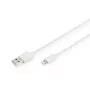 DIGITUS USB-A Lightningule MFI C89, 2 m andme- ja laadimiskaabel, valge, 5 V, 2,4 A