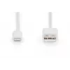 DIGITUS USB-A Lightningule MFI C89, 2 m andme- ja laadimiskaabel, valge, 5 V, 2,4 A