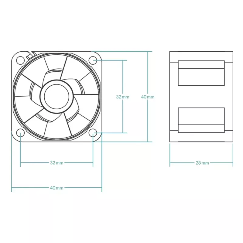 ARCTIC S4028-15K - 40 mm serveri ventilaator