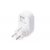 DIGITUS toiteadapter 2 USB-pordiga 250V, 50 Hz, USB: 5V, 2,1A, valge / hall