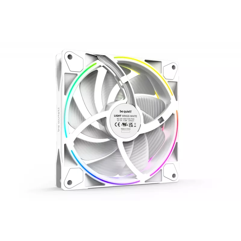 be quiet Light Wings White | 140mm PWM high-speed Triple-Pack arvuti korpuse ventilaator 14 cm 3 tk