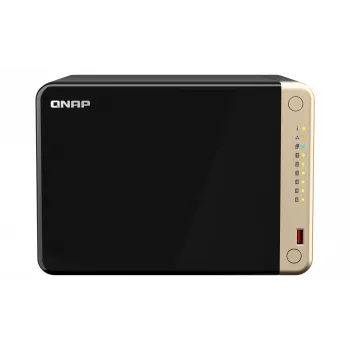 QNAP TS-664 NAS Tower Intel® Celeron® N5095 8 GB DDR4 0 TB QNAP QTS Must, Pronks