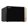 QNAP TS-664 NAS Tower Intel® Celeron® N5095 8 GB DDR4 0 TB QNAP QTS Must, Pronks