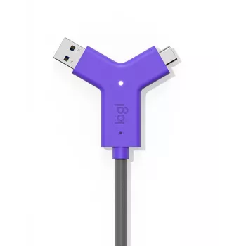 LOGITECH Swytch - Hub - 2 X HDMI + 1 X Superspeed USB + 2 X USB-c - Lauaarvuti