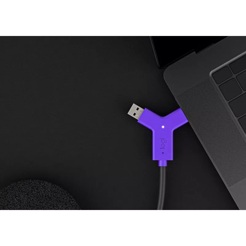 LOGITECH Swytch - Hub - 2 X HDMI + 1 X Superspeed USB + 2 X USB-c - Lauaarvuti