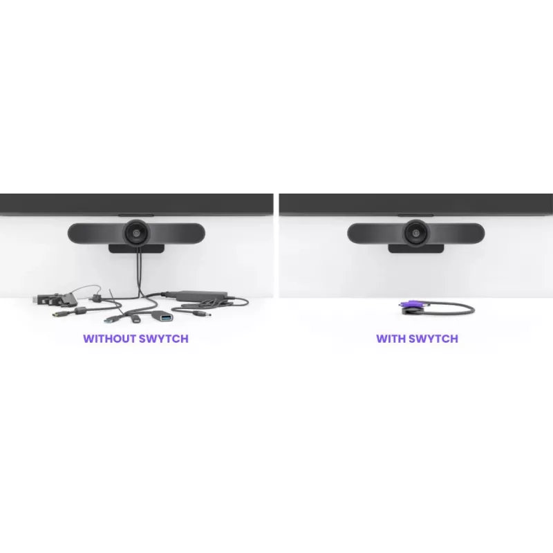 LOGITECH Swytch - Hub - 2 X HDMI + 1 X Superspeed USB + 2 X USB-c - Lauaarvuti