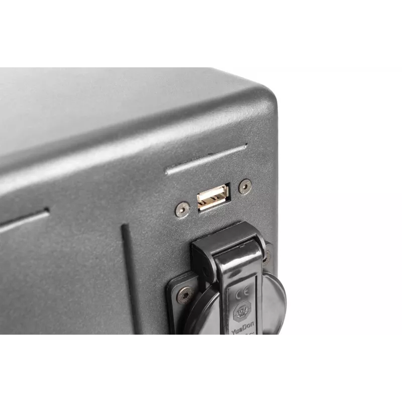 DIGITUS laadimiskär, 16 laadimisalust, 14in, must 384 x 550 x 375 mm, elektriline lukk, sisaldab USB-d, ventilaator