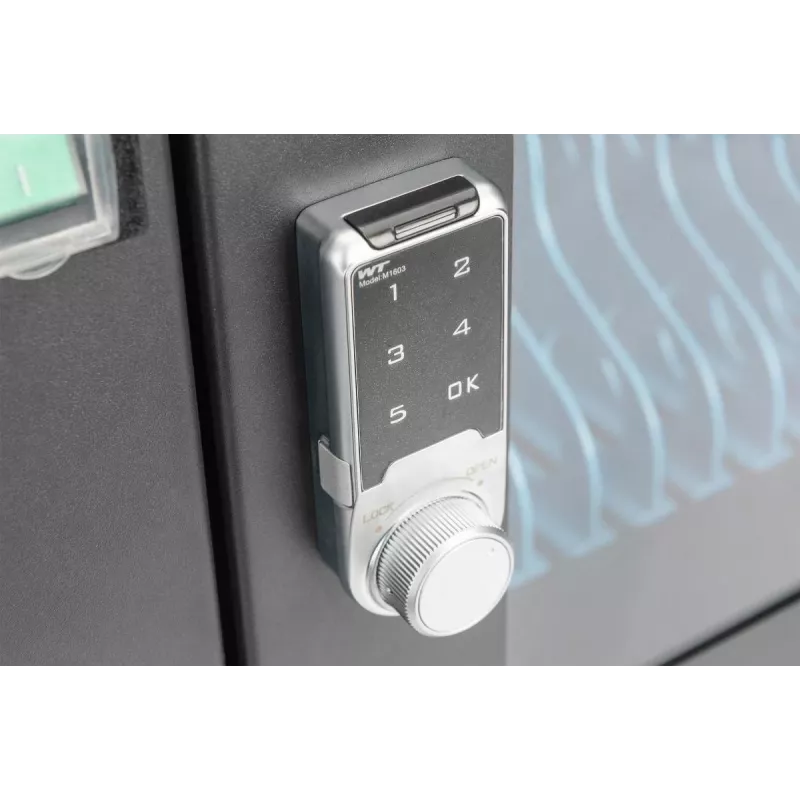 DIGITUS laadimiskär, 16 laadimisalust, 14in, must 384 x 550 x 375 mm, elektriline lukk, sisaldab USB-d, ventilaator