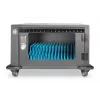 DIGITUS laadimiskär, 16 laadimisalust, 14in, must 384 x 550 x 375 mm, elektriline lukk, sisaldab USB-d, ventilaator