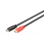 DIGITUS ASSMANN HDMI kiire ühenduskaabel, tüüp A, koos võimendiga. M/M, 10 m Full HD, CE, kuld must