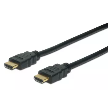 DIGITUS HDMI High Speed ühenduskaabel, tüüp A M/M, 1m, Ethernetiga, Ultra HD 60p, kuldne must