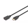 DIGITUS HDMI High Speed pikenduskaabel, tüüp A M/F, 3m, Ethernetiga, Ultra HD 24p, kuldne must