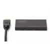 DIGITUS Ultra õhuke HDMI Splitter, 1x2, 4K/60Hz HDR, HDCP 2.2, 18 Gbps, Micro USB toide
