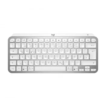 LOGITECH Minimalistlik juhtmevaba valgustusega klaviatuur - MX KEYS MINI - Kahvatuhall - Qwertz Deutsch