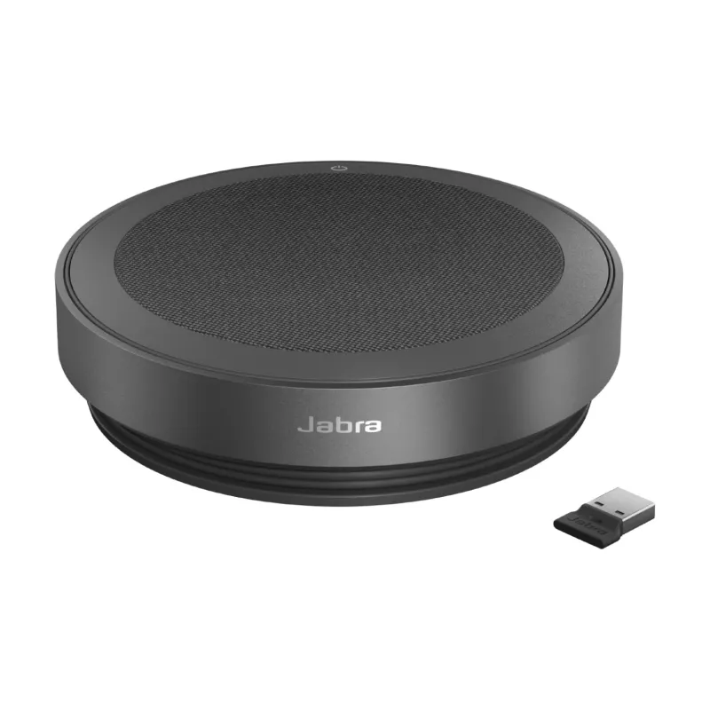 Jabra Speak2 75 MS Teams - Link 380a, tumehall, universaalne, must, AAC, CVSD, mSBC, SBC, 72 dB, nupud, hääletaseme normaliseerimine