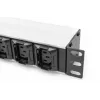 DIGITUS 1U alumiiniumist PDU rack-kinnitatav 8x C13 2xC19 16A 230VAC 50/60Hz IEC C20 pistik