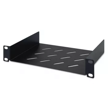 DIGITUS fikseeritud riiul 254 mm (10 tolli) 1U 44x254x150 mm, värv must (RAL 9005)