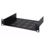 DIGITUS fikseeritud riiul 254 mm (10 tolli) 1U 44x254x150 mm, värv must (RAL 9005)
