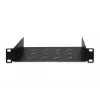 DIGITUS fikseeritud riiul 254 mm (10 tolli) 1U 44x254x150 mm, värv must (RAL 9005)
