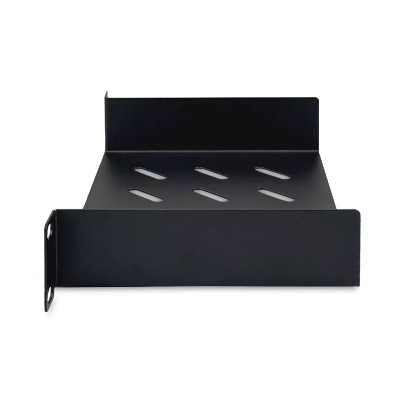 DIGITUS fikseeritud riiul 254 mm (10 tolli) 1U 44x254x150 mm, värv must (RAL 9005)