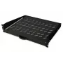 DIGITUS 2U laiendatav riiul kappidele alates 450 mm sügavusest 88x483x352 mm, kuni 30 kg, must (RAL 9005)