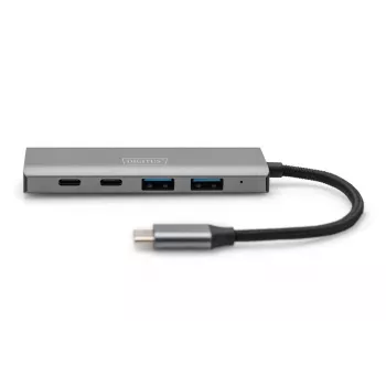 DIGITUS USB-C 4 pordiga jaotur 2x USB-A + 2x USB-C Gen2