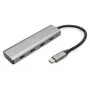 DIGITUS USB-C 4 pordiga jaotur, 4x USB-C 3.1 Gen1, 5 Gbps