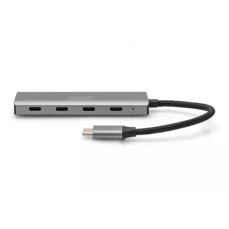 DIGITUS USB-C 4 pordiga jaotur, 4x USB-C 3.1 Gen1, 5 Gbps