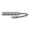 DIGITUS USB-C 4 pordiga jaotur, 4x USB-C 3.1 Gen1, 5 Gbps