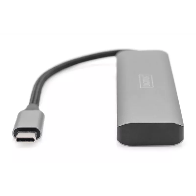 DIGITUS USB-C 4 pordiga jaotur, 4x USB-C 3.1 Gen1, 5 Gbps