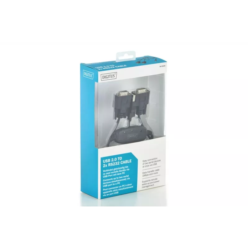 DIGITUS USB 2.0 To 2x Rs232 kaabel 1,5 m